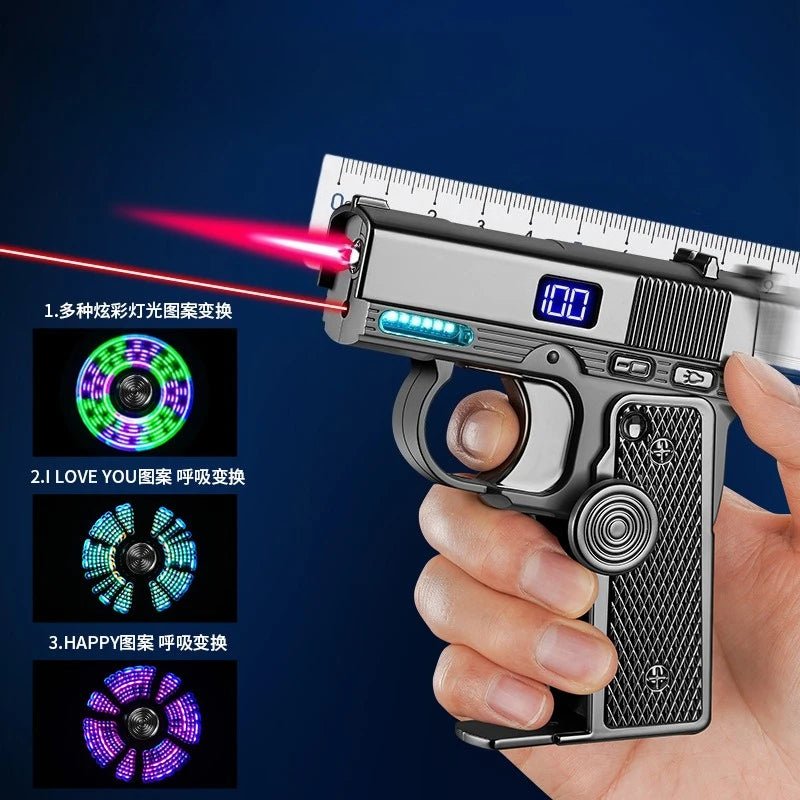 Creative Multifunctional Folding Dual-form Lighter Portable Decompression Gyro Deformation Lighter Tide Play Cool Gift Wholesale