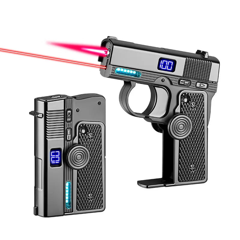 Creative Multifunctional Folding Dual-form Lighter Portable Decompression Gyro Deformation Lighter Tide Play Cool Gift Wholesale