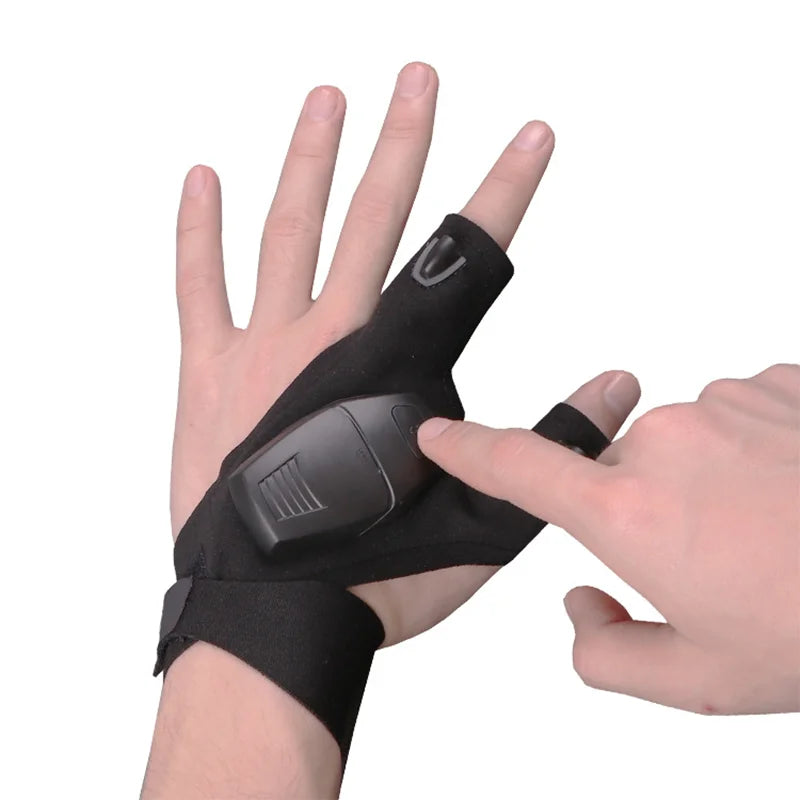 Led Flashlight Glove Rechargeable Gadgets Tools for Fishing Camping Repair Gift for Dad Boyfriend Husband Lights Car Guy Cool