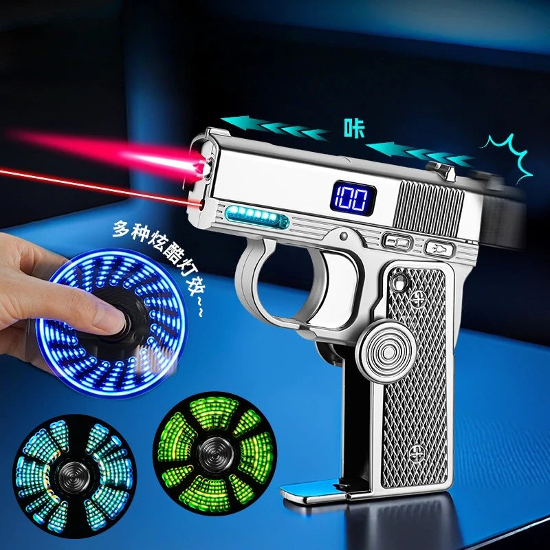 Creative Multifunctional Folding Dual-form Lighter Portable Decompression Gyro Deformation Lighter Tide Play Cool Gift Wholesale
