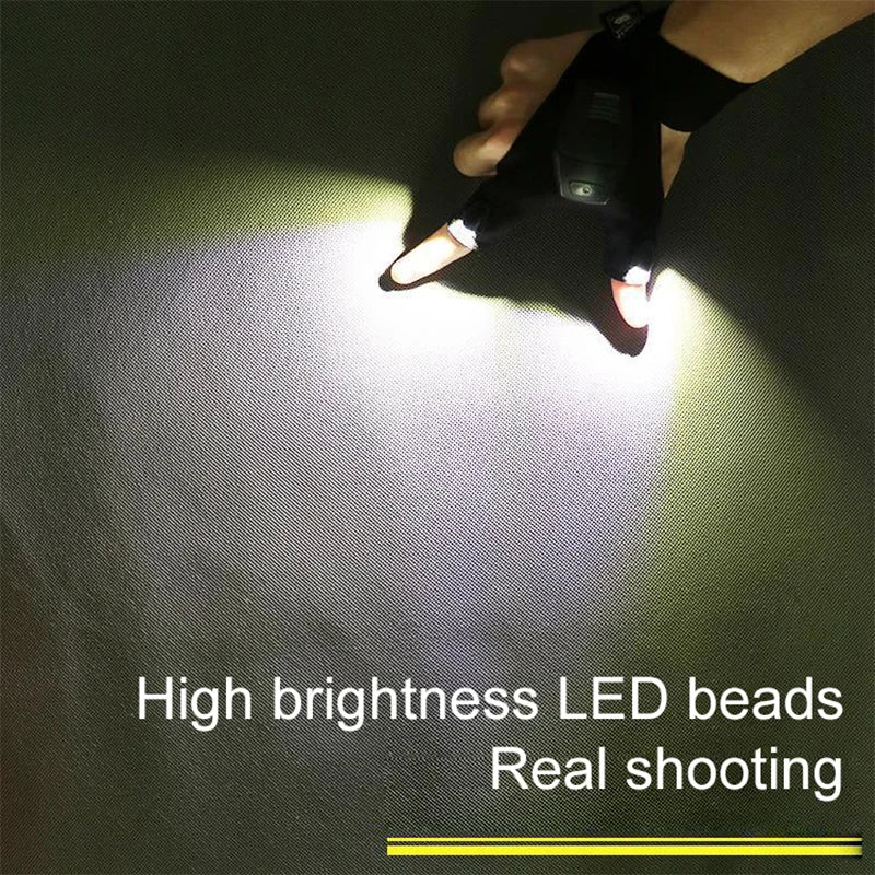 Led Flashlight Glove Rechargeable Gadgets Tools for Fishing Camping Repair Gift for Dad Boyfriend Husband Lights Car Guy Cool