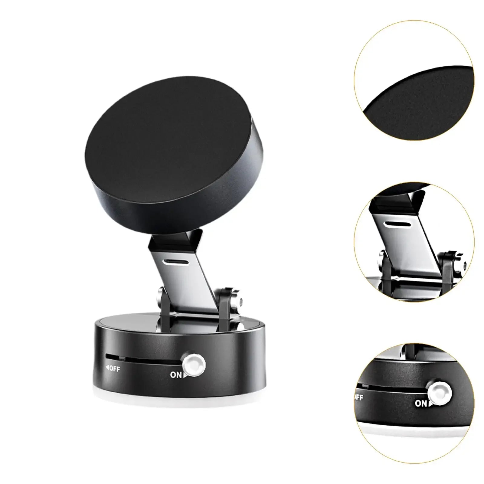 Generic Car Phone Holder Strong Vacuum Suction Simple Installation Phone Stand Phone Mount Adjustable Angle Professional