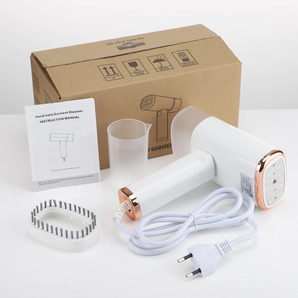 1000W Handheld Mini Steam Iron For Clothes Mite Removal Portable Fast-Heat Household Fabric Garment Steamer Home Travel