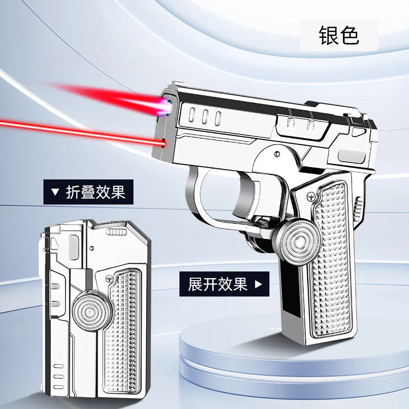 Creative Multifunctional Folding Dual-form Lighter Portable Decompression Gyro Deformation Lighter Tide Play Cool Gift Wholesale