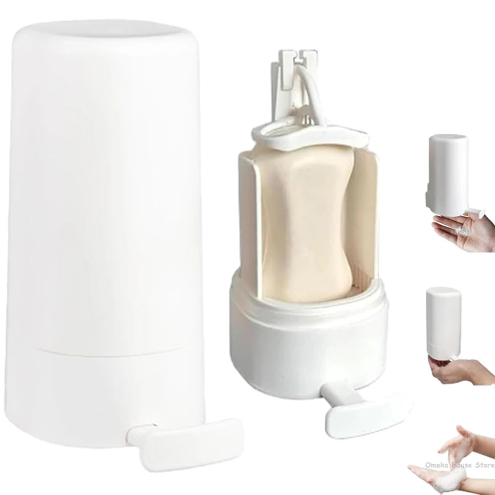 Soap Grinder for Bar Soap Wall-Mounted, No Drilling Waterproof Bar Soap Shaver Dispenser, Bar Soap Shredder for Hand Washing