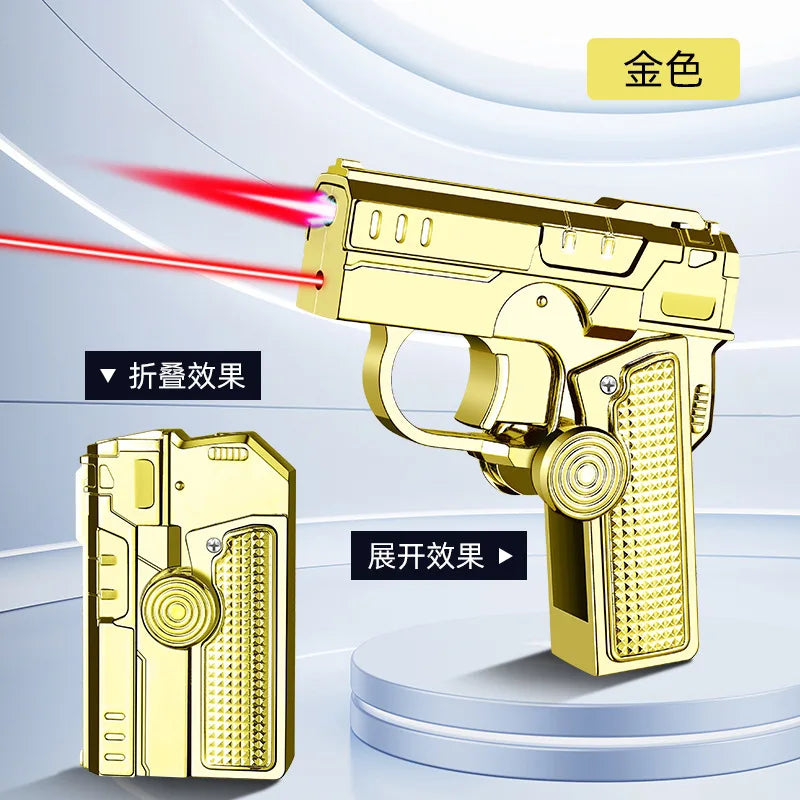 Creative Multifunctional Folding Dual-form Lighter Portable Decompression Gyro Deformation Lighter Tide Play Cool Gift Wholesale